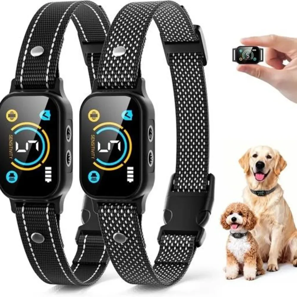For Large or Medium or Small Dogs. 2 Pack Bark Collar, Smart Dog Collar